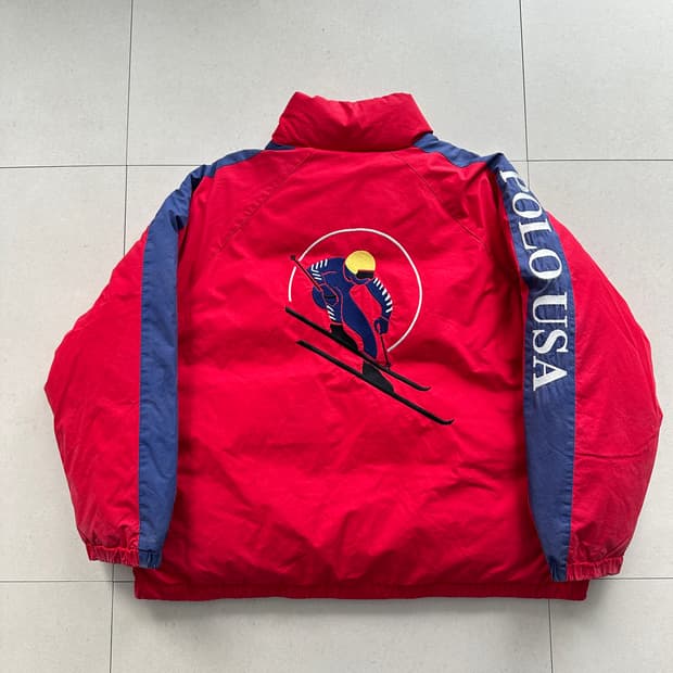 90s 폴로 랄프로렌 USA 스키 다운자켓 L