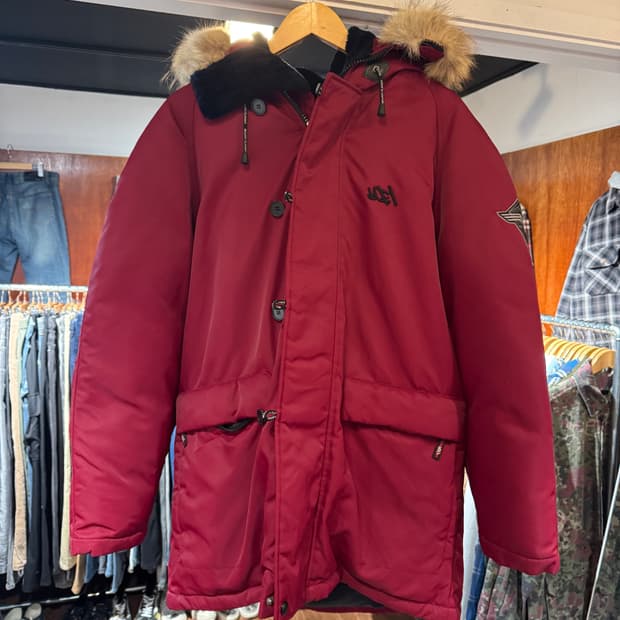 마자플라바 덕다운 패딩점퍼 올드스쿨 MF! L