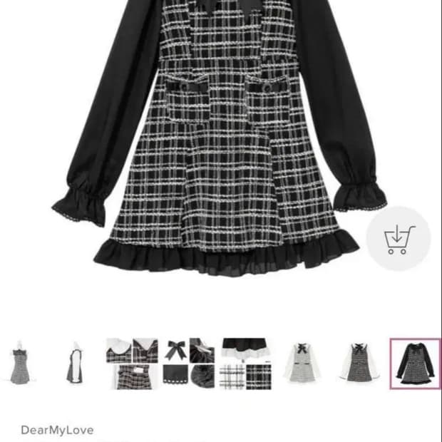 디마럽 2L 아가씨 트위드 원피스 양지뢰 로리타 셋업