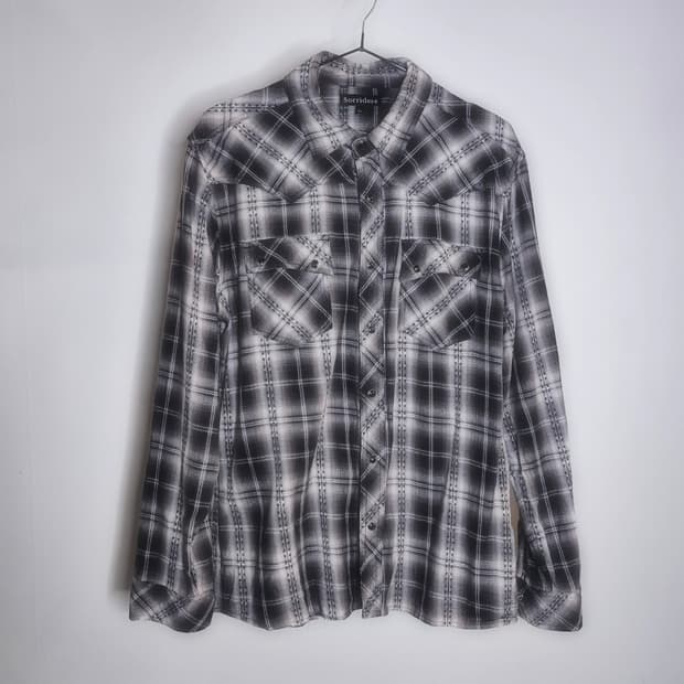 Stitch check pattern shirts