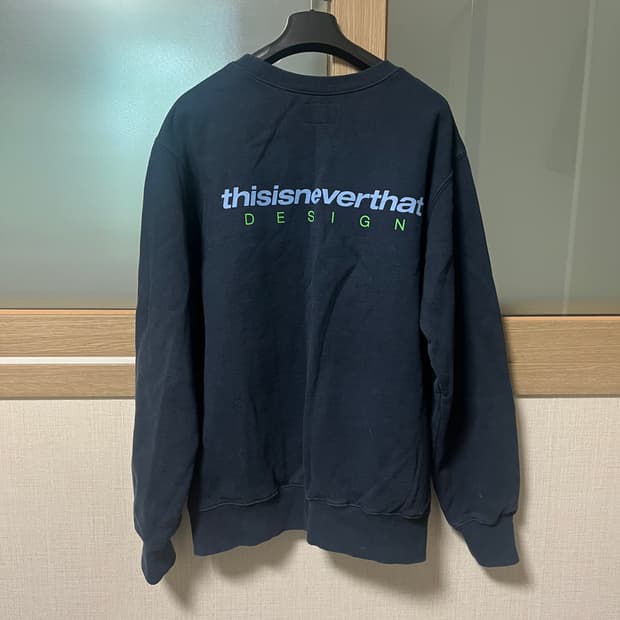 디스이즈네버댓 디네댓 맨투맨 네이비 s