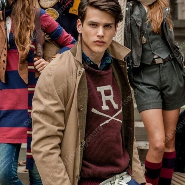 폴로 럭비 랄프로렌 리버시블 코트 L / 단종라인 빈티지