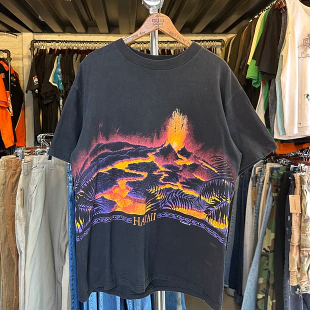 90s 하와이 Hawaii 싱글스티치 프린팅 티셔츠 1992