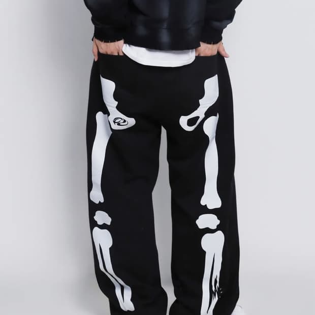 피마다지윈 Bone Crash Pants 트레이닝 바지 팬츠 블랙