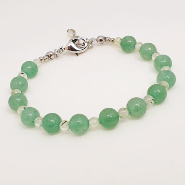 그린 아벤츄린&프레나이트 팔찌