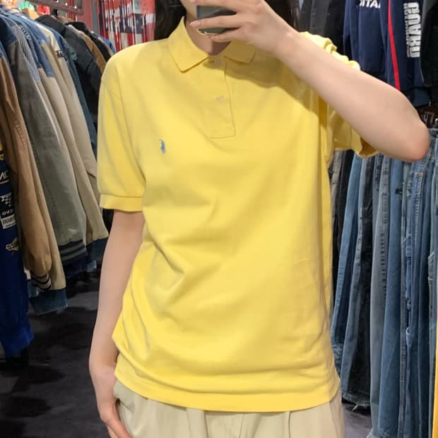 [IM] 폴로 랄프로렌 반팔 피케 셔츠 옐로우