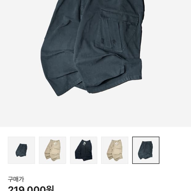 논노드 사이드 카고 쇼츠 빈티지 블랙 3