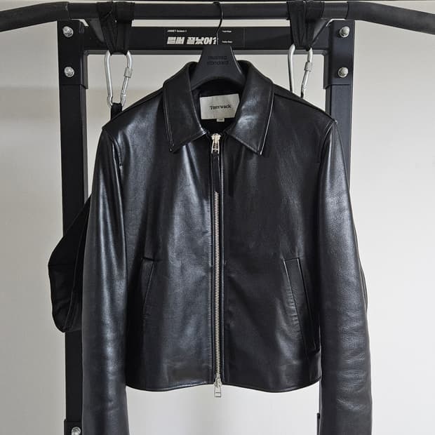 토니웩 카프 레더 자켓 M사이즈