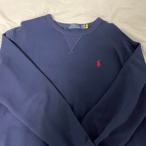 RL 플리스 스웨트셔츠 Polo Ralph Lauren 네이비 (L사이즈