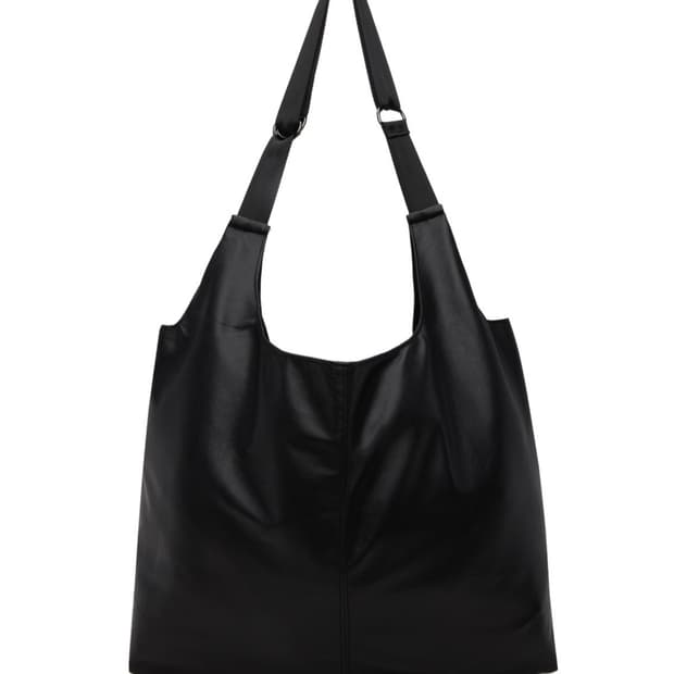 Attachment leather shoulder bag