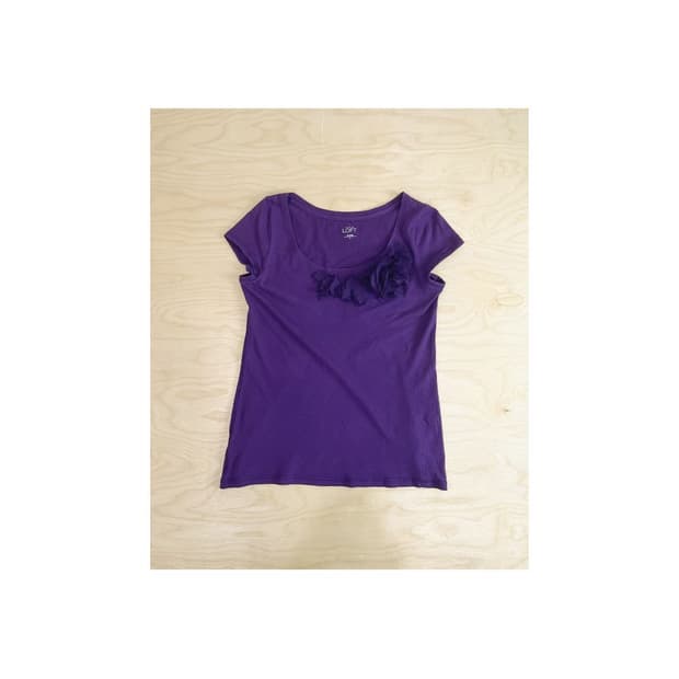 빈티지 퍼플 장미코사주 티셔츠