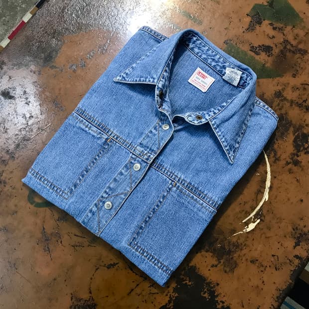 리바이스 LSC 투포켓 연중청 데님 셔츠 자켓 여성 55 사이즈