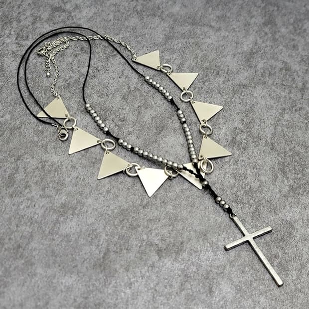 cross necklace set