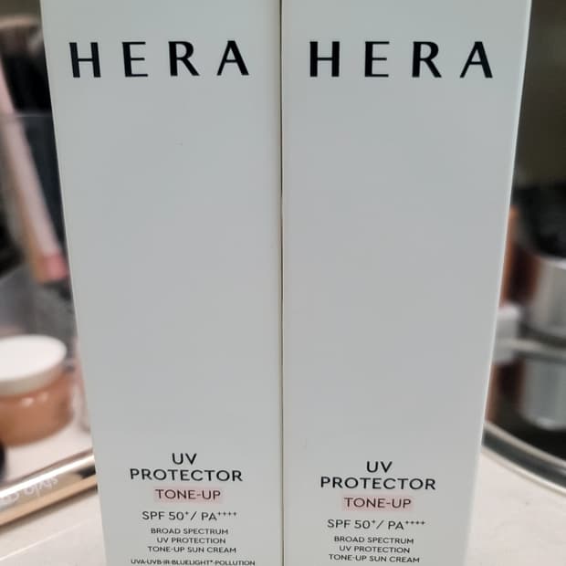 헤라(2개일괄)UV 프로텍터 톤업 선크림 SPF50+