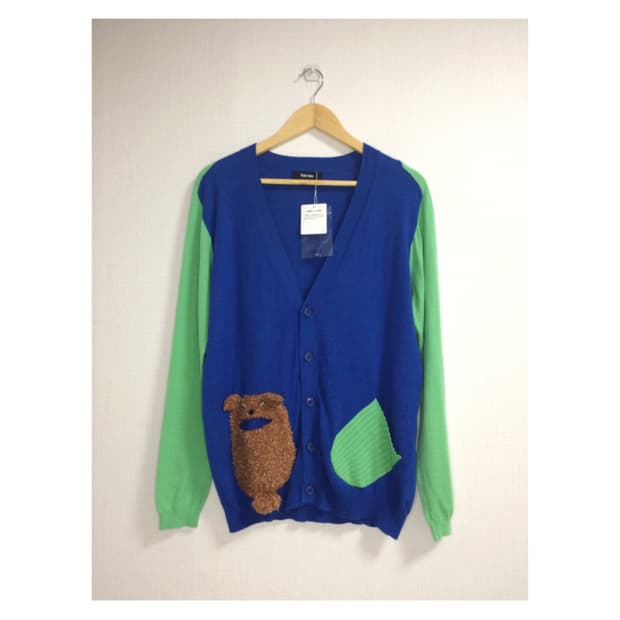Ne-net 네넷냐 곰돌이 포켓 컬러풀 가디건