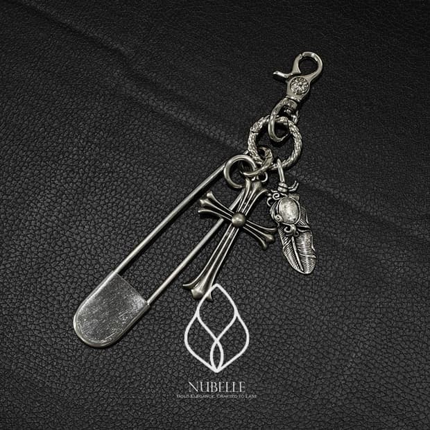🌗 Chrome cross keyring / 크롬 크로스 클립 키링