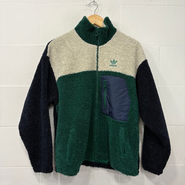 아디다스 뽀글이 플리스 자켓