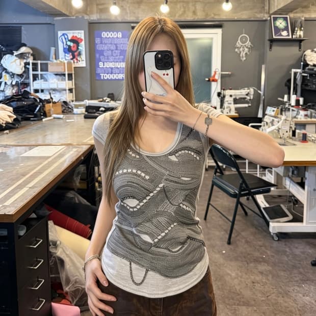 Karen Millen Chain Detail Tee