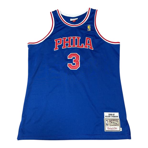 ✨ (바배) 필라델피아 NBA 미첼 & 네스 로드앨런 아이버슨 져지 유니