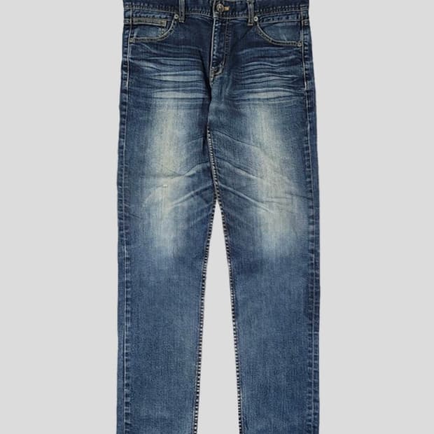 MLB 워싱 스트레이트 데님 34