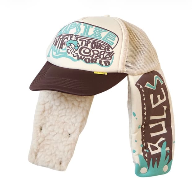 캐피탈 캡사이즈 룰 Pt 럼버 트럭 캡 오프 화이트 브라운