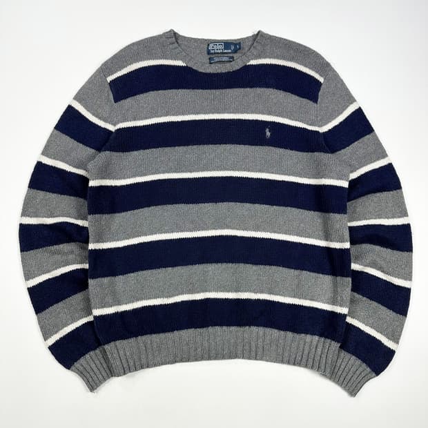 폴로 랄프로렌 올드 아카이브 스트라이프 니트 L
