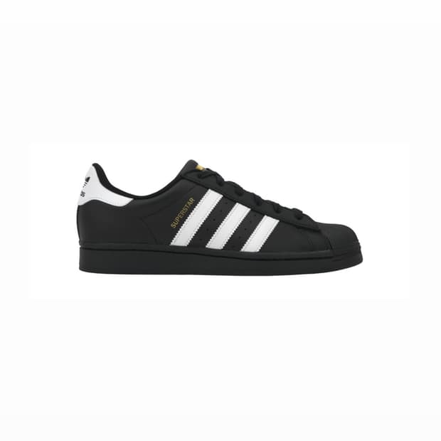 (J) Adidas Superstar Black White