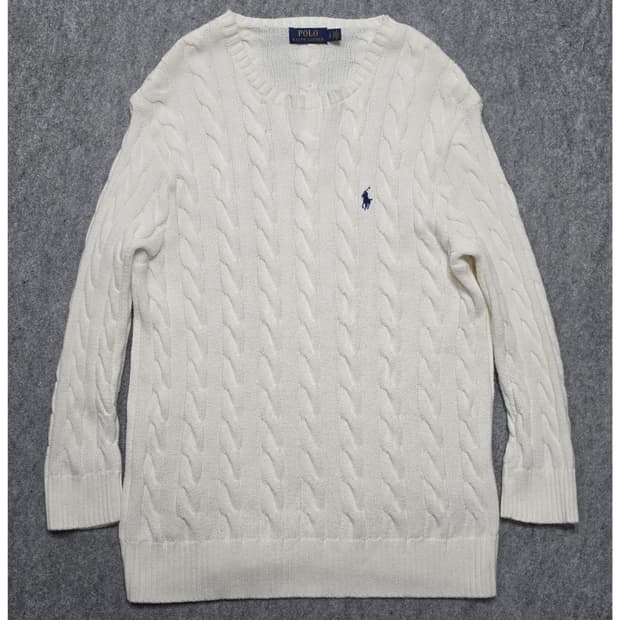 폴로 랄프로렌 꽈배기 케이블 니트 네이비포니 L
