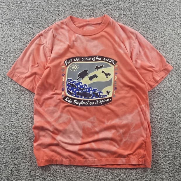 브렌따노 다잉워시드 커스텀 싱글스티치 반팔 티셔츠 (S추정)/11374