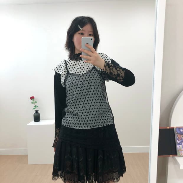 도트 블랙 & 화이트코디