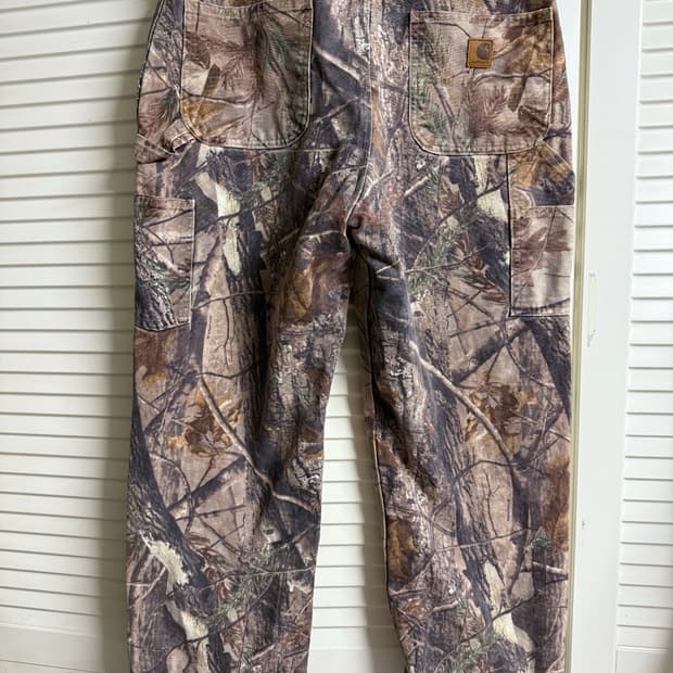 칼하트 리얼트리 캔버스 카펜터 팬츠 00s