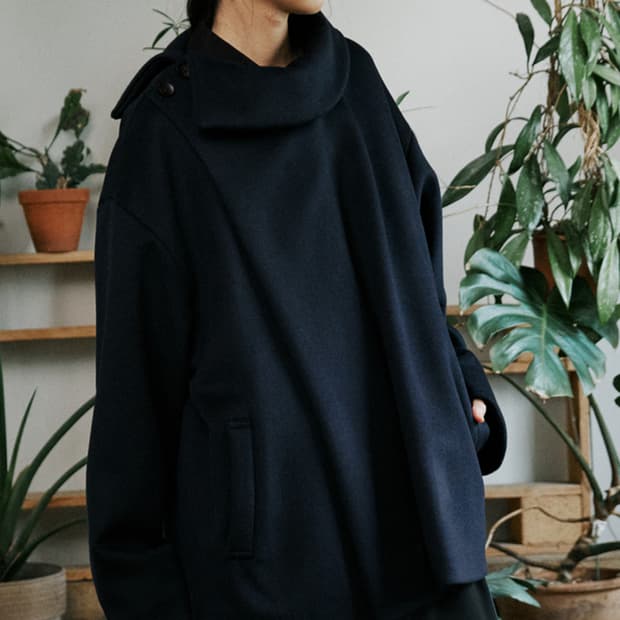 말렌 사이드 카라코트 네이비 0사이즈