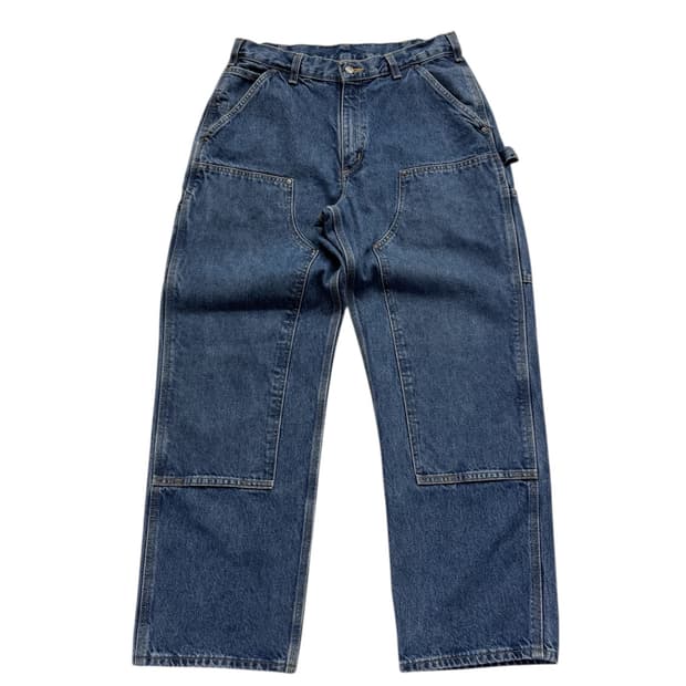 칼하트 B73 DST 데님 더블니 워크팬츠