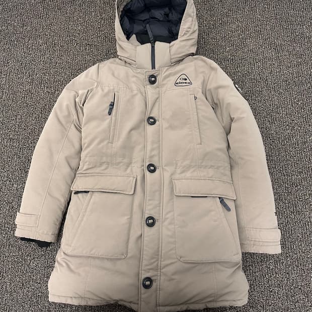 아이더 여성 덕다운 롱 패딩 야상 점퍼 S