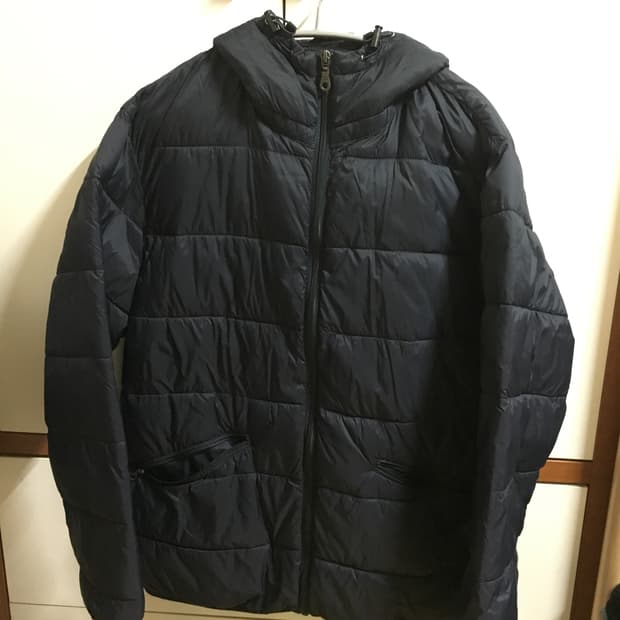 네이비 경량패딩