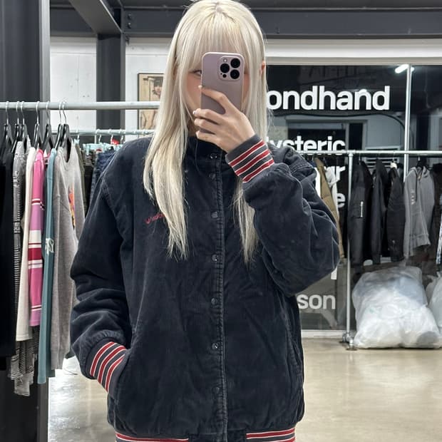 아디다스 코듀로이 봄버 자켓