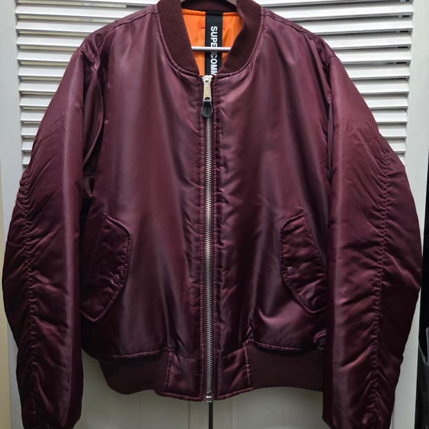 슈퍼콤마비 핸드패인팅 MA-1 항공 점퍼