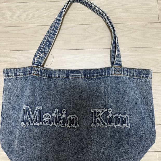 Matin Kim 마뗑킴 데님 토트백 블루