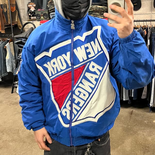 90s 스타터 NHL 뉴욕 레인저스 자켓 (105-110)