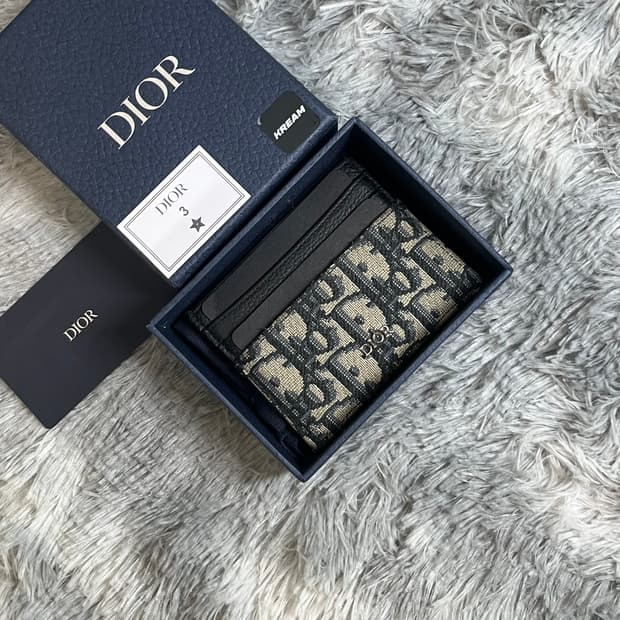 디올 오블리크 카드지갑 베이지 풀박스