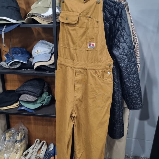 (벤 데이비스) 카멜색 멜빵바지(오버롤) 일본판 L 컨디션10/9