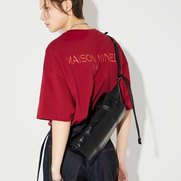 메종미네드 호보백 BAGUETTE VEGAN LEATHER HOBO BA