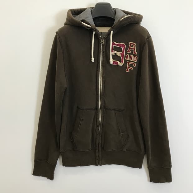 아베크롬비 Y2K 브라운 후드집업 [S]