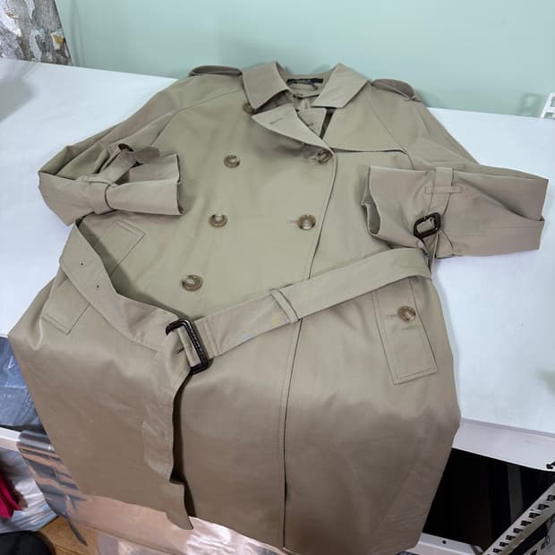 우먼L 닥스우먼 내피탈부착 베이지 더블 트렌치코트