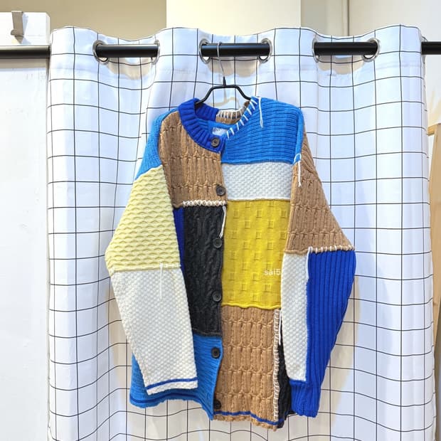 아더에러 x 자라 패치워크 오버사이즈 가디건