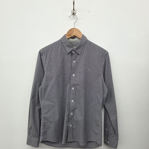 라코스테 긴팔 체크 셔츠 남m
