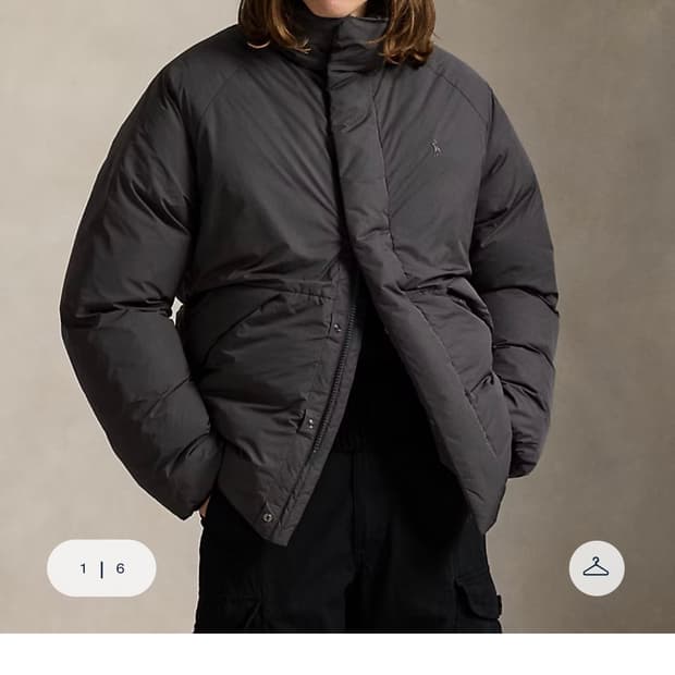 폴로 랄프로렌 모크넥 다운자켓 M 패딩