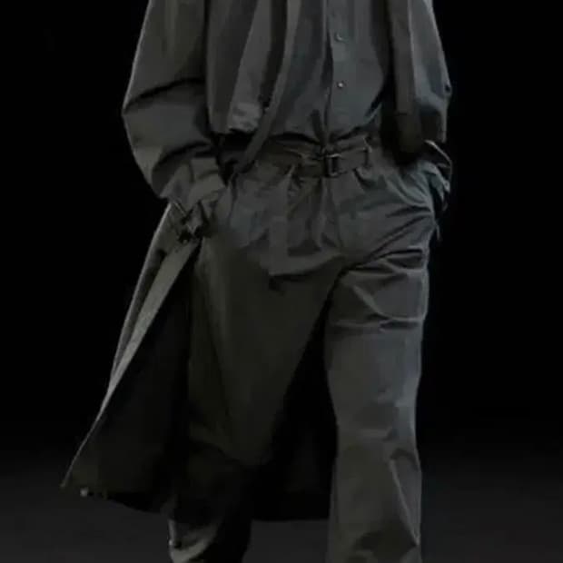 르메르 트렌치 셋업 50/48 딥포레스트