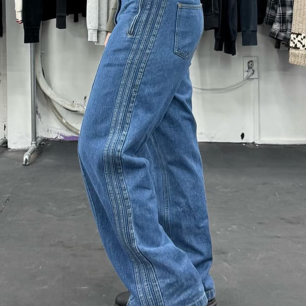 아디다스 에센셜 데님팬츠