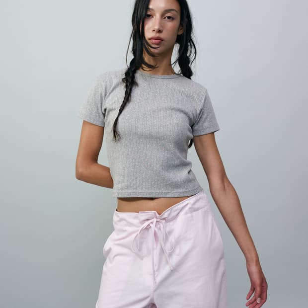 리본빛 Anna T-Shirt - Gray